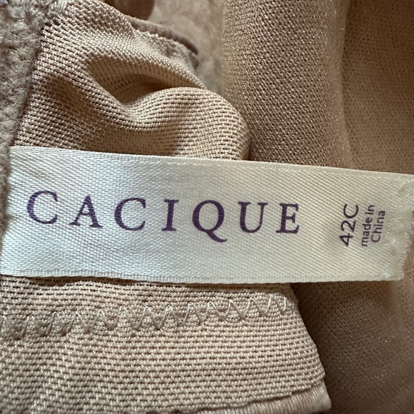 Cacique True Embrace T-Shirt Bra Marbled Tan Underwire 42C - Picture 15 of 16